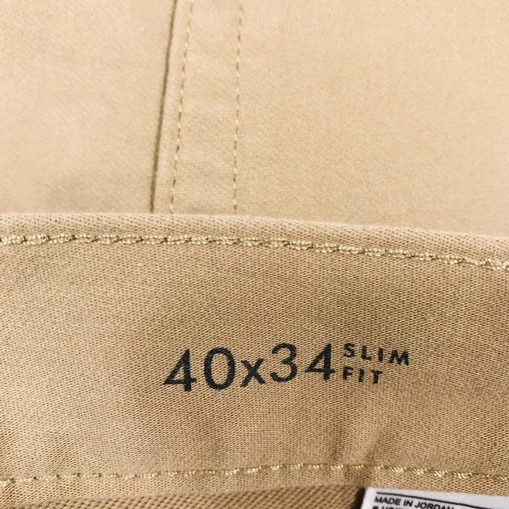 Banana Republic Slim Fit Traveler Jeans Mens 40x34 Brown Stretch 99% Cotton New